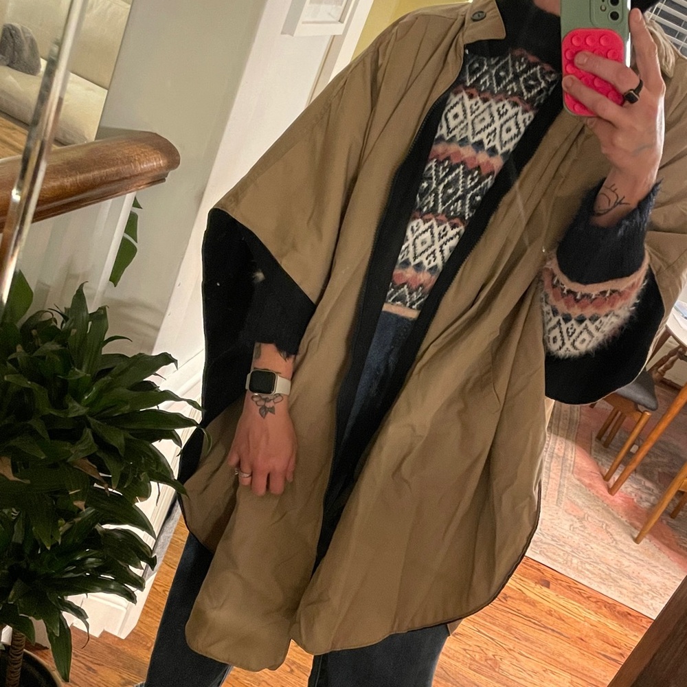 Tan Raincoat Cape